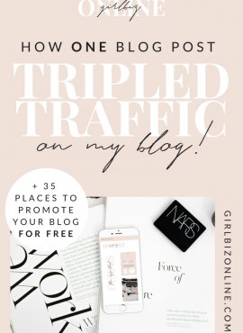 HOW ONE POST TRIPLED MY BLOG TRAFFIC (+ how to find your traffic boosting idea)